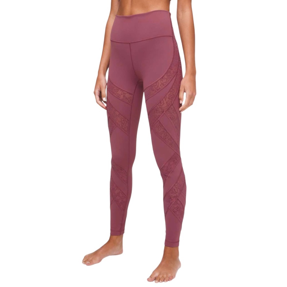 Lululemon Wunder Under High-Rise Tight Flocked 28" - Plumful